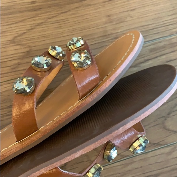 💕x2HP💕Exe Carmen leather crystal sandals - Picture 11 of 14